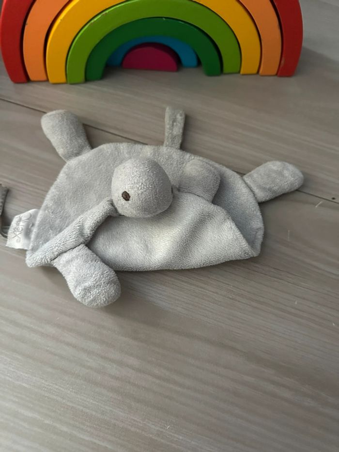 Doudou et tache tetine tortue Quax