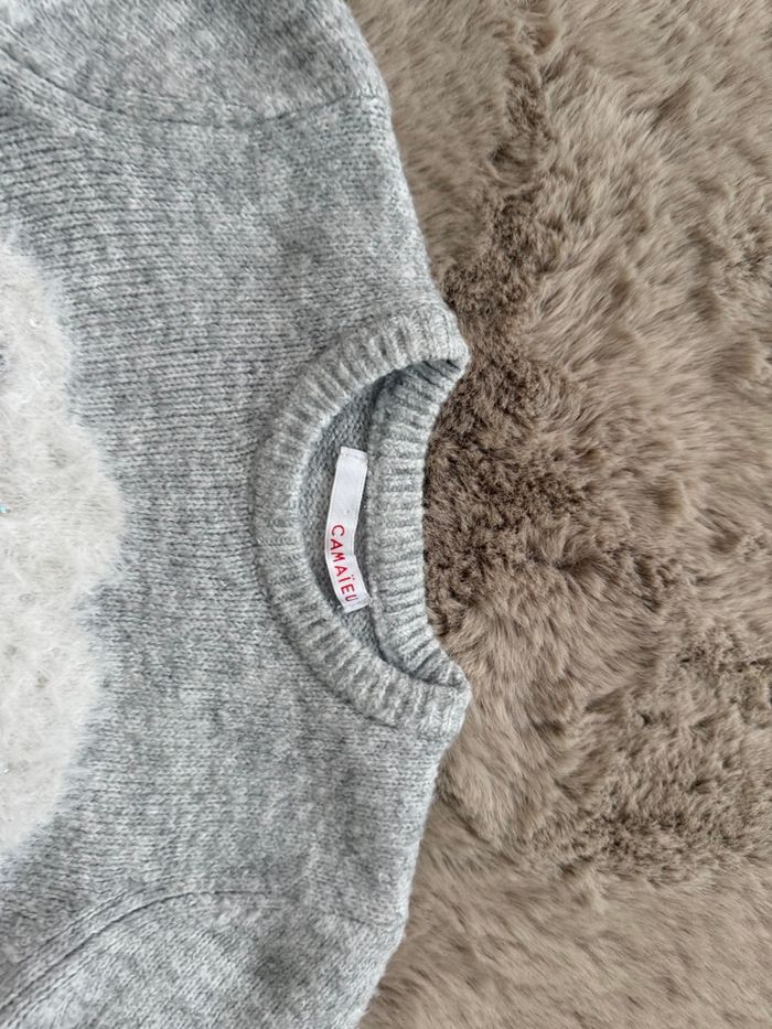 Pull de Noël fille 6/7 ans Camaïeu - photo numéro 5