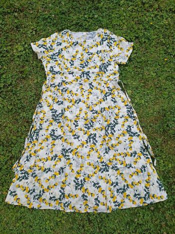 Robe citrons jaunes floral 38 M 
