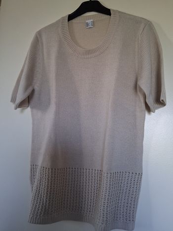 Pull manches courtes beige " t- 38"