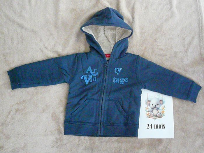 Blouson bleu marine 24 mois