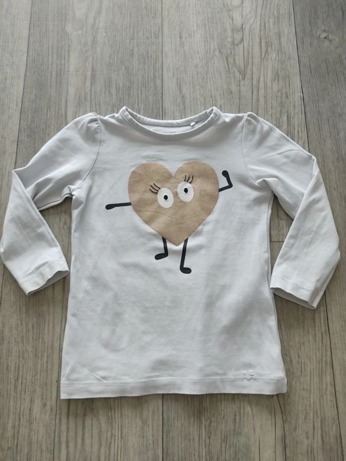 Tee-shirt manches longues fille taille 2 ans Name It