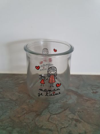 Verre Maman je t'aime 