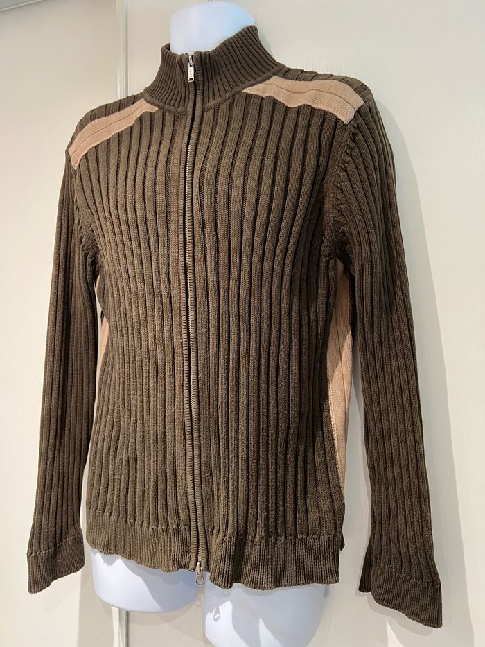 Pull, Cardigan, esprit, taille XL kakie beige - photo numéro 4