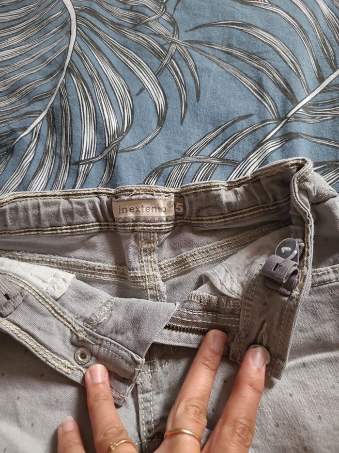 Short jeans gris - photo numéro 3