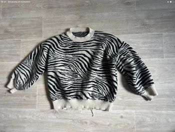 Pull zébré XS H&M