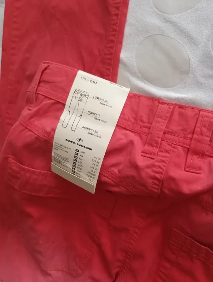 Pantalon jeans femme Tom Taylor taille 40 coupe skinny effet délavé neuf taille réglable - photo numéro 8