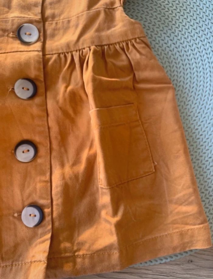 Belle Robe bebe jaune moutarde - kiabi - 3mois - photo numéro 4