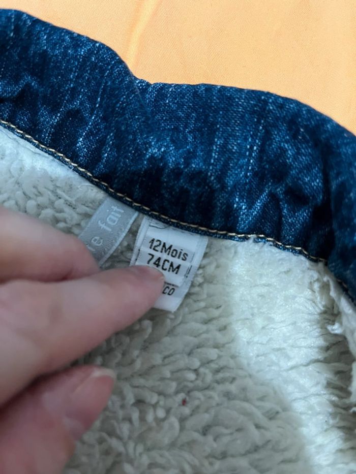Veste en jean polaire - photo numéro 4