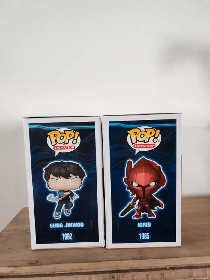 Lot figurine funko pop Sung Jinwoo et igris chase - photo numéro 2