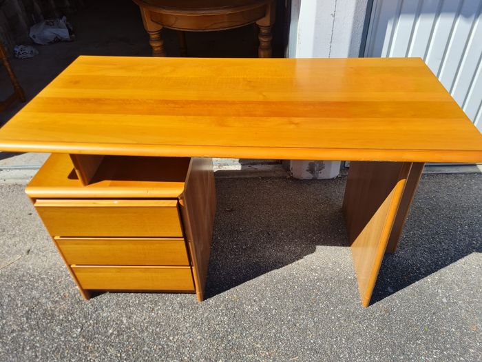 ✨ Bureau bois avec rangements – idéal télétravail / étudiant ✨