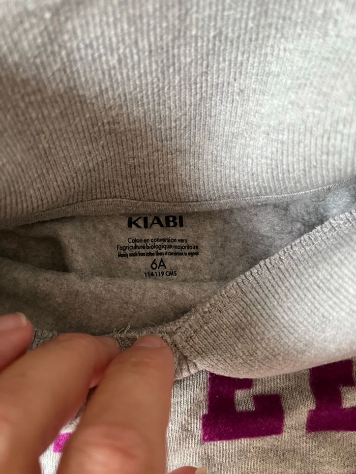 Sweat gris  violet - photo numéro 4