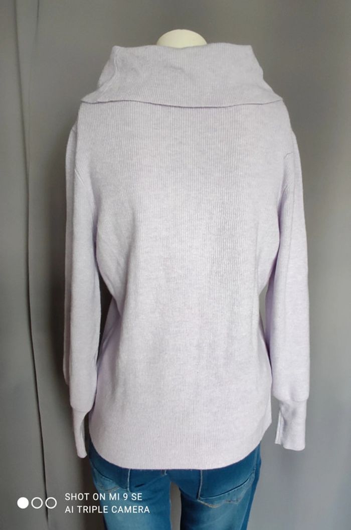 Pull col roulé mauve taille 40 neuf sans étiquette - photo numéro 3