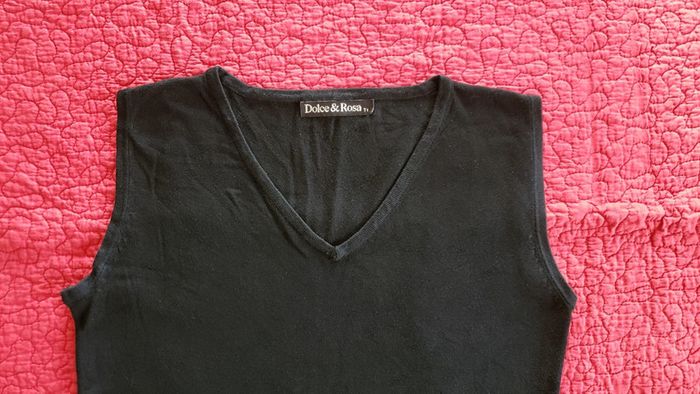 Pull sans manche noir en taille 1 - photo numéro 2