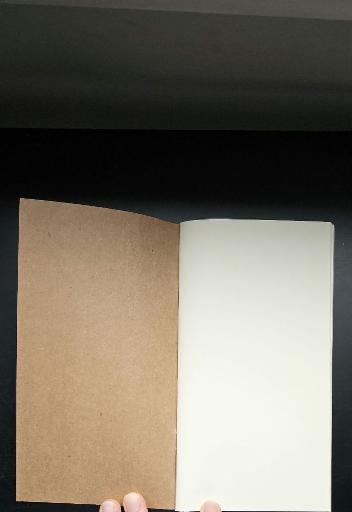 Carnet de notes vierge - 10x20cm - Couverture cartonnée - photo numéro 3