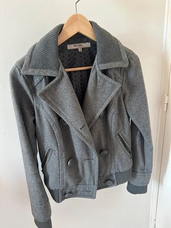 Manteau gris bershka femme