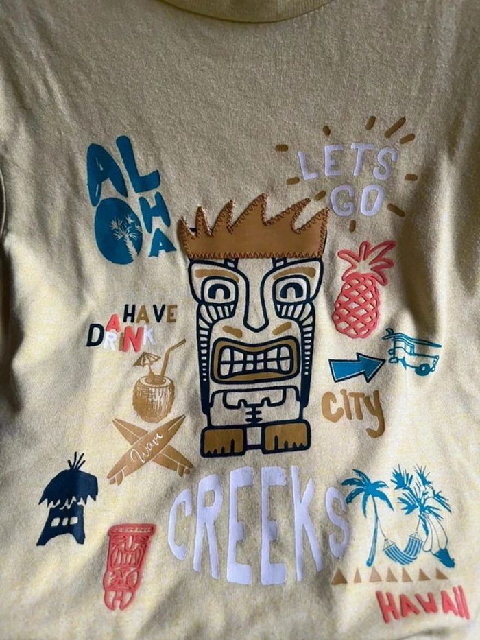 T shirt jaune creeks jaune - photo numéro 5