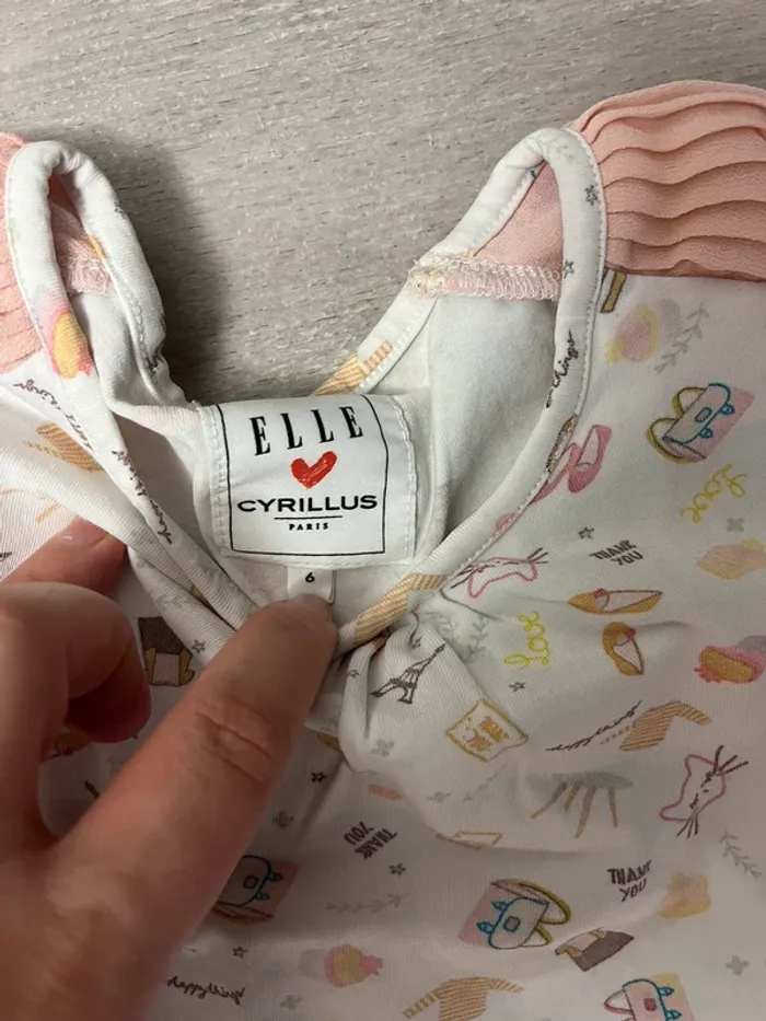 Ensemble fille 3 pièce salopette pull cyrillus h&m et repetto 6 ans - photo numéro 5