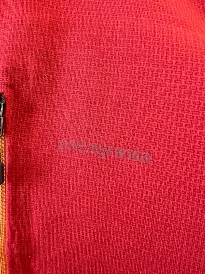 Polaire rouge sans manches homme Patagonia taille M chaleco polar gilet pile ärmellose Fleece Herren - photo numéro 2