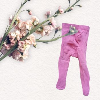 Collants roses pour bébé fille taille 6 mois