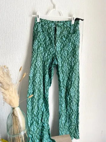 Pantalon bleu et vert Zara taille xs 34