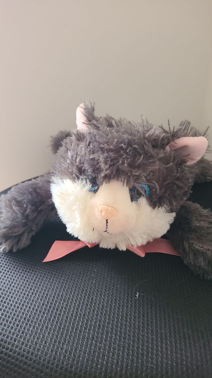 Peluche de Noël animée et musicale chat