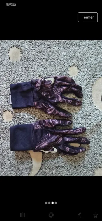 Gants Nike Femme XS – Violet & Rose – Tactile