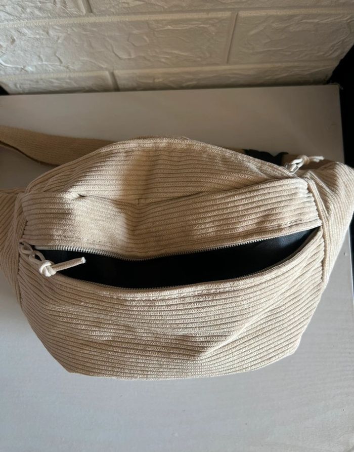 Sacoche Beige Aesthetic deux compartiments - photo numéro 8