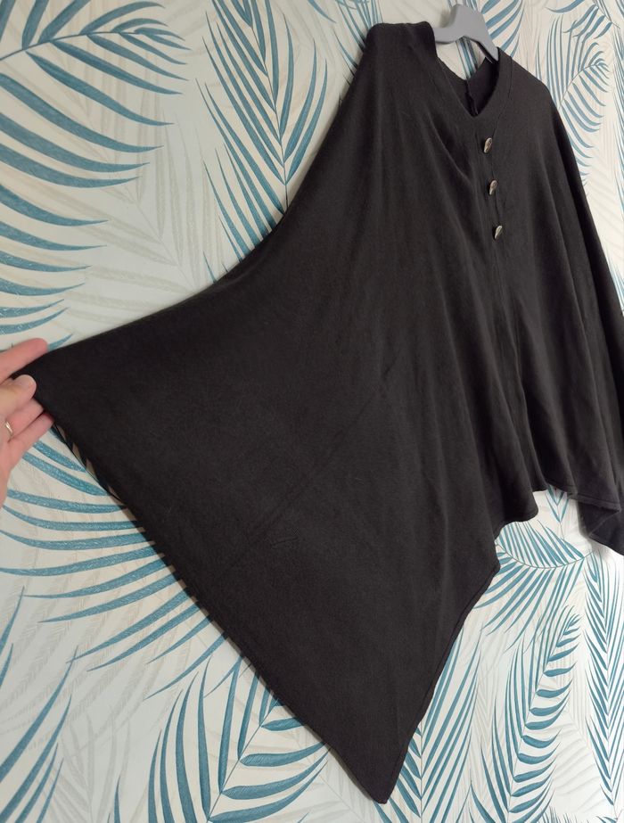 🌺 Poncho - Noir - Gérard Pasquier - L/XL 🌺 - photo numéro 2