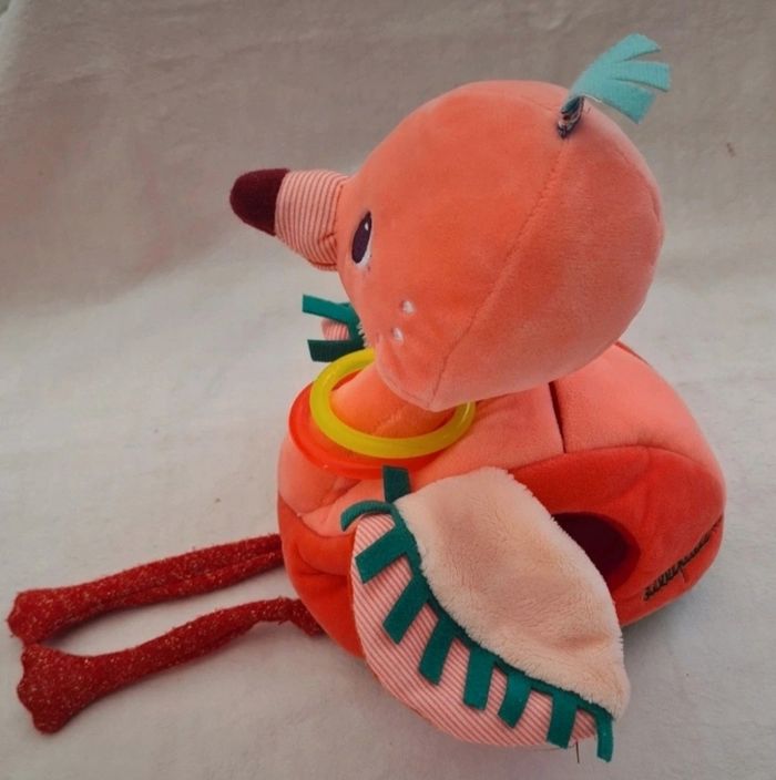Peluche d'activités Flamant rose Anais avec ses bébés- Lilliputiens - photo numéro 3