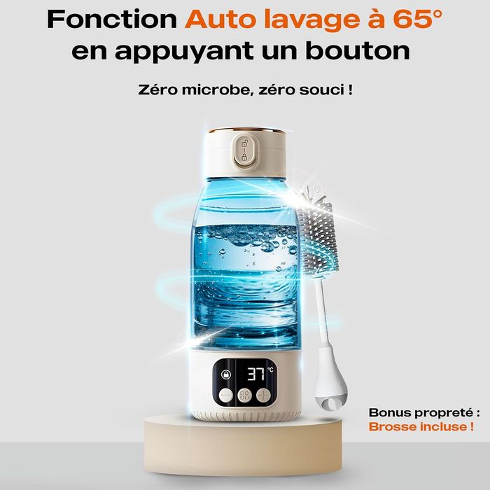 NEUF - Lot Chauffe Biberon Nomade BravePetit + Accessoires (Boîte doseuse / Brosse) - photo numéro 10