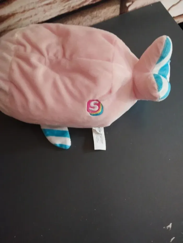 🐻Peluche Boudin Stackins Friends Baleine Rose 🐻 - photo numéro 5