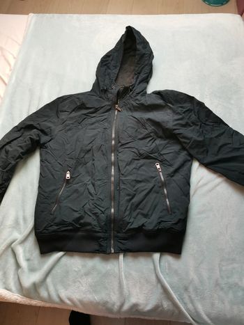 Veste homme capuche bleu taille XL