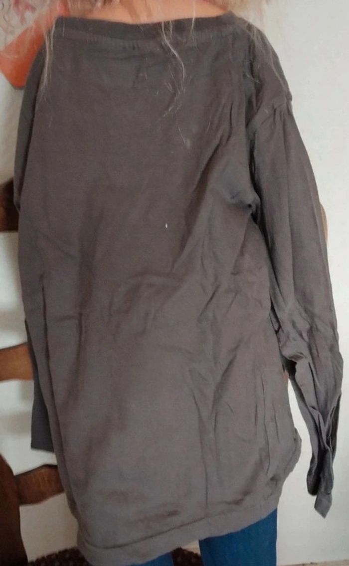 Tee-shirt manches longues couleur uni - photo numéro 4