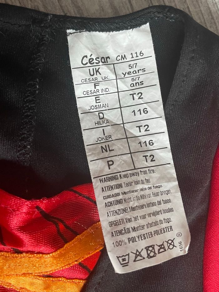 Déguisement Halloween 5/6 ans - photo numéro 2