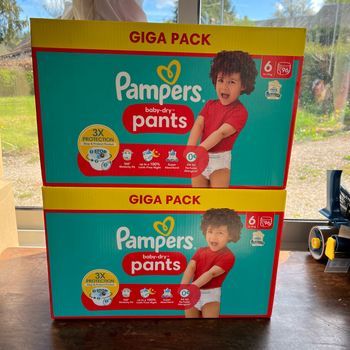 Couche taille 6 Pampers taille 6 : 192 Culottes couches Pants