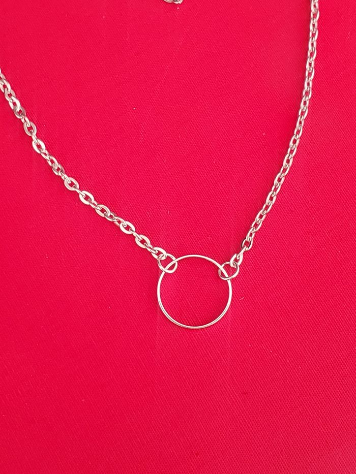 Collier a chaîne pendentif argente