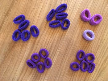 Lot 23 chouchous violet mauve pour cheveux boutique indépendante