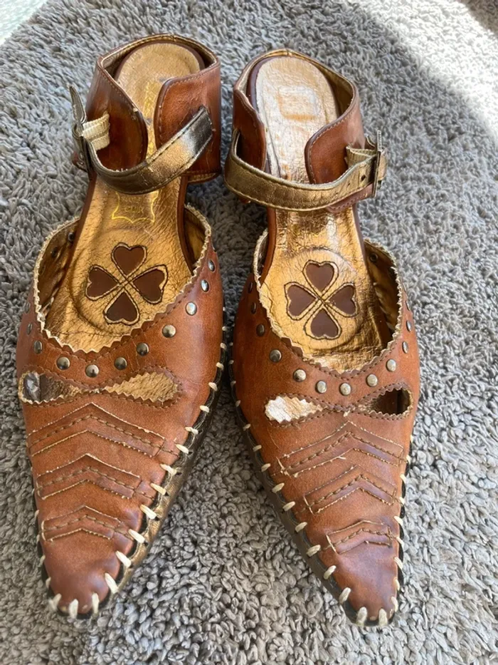 Mules sabots cuir - photo numéro 2
