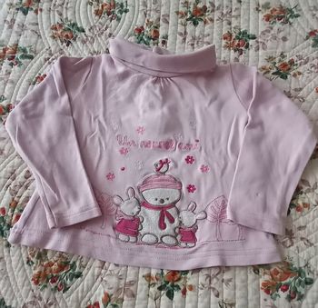 Sous pull col roulé fille 23 mois