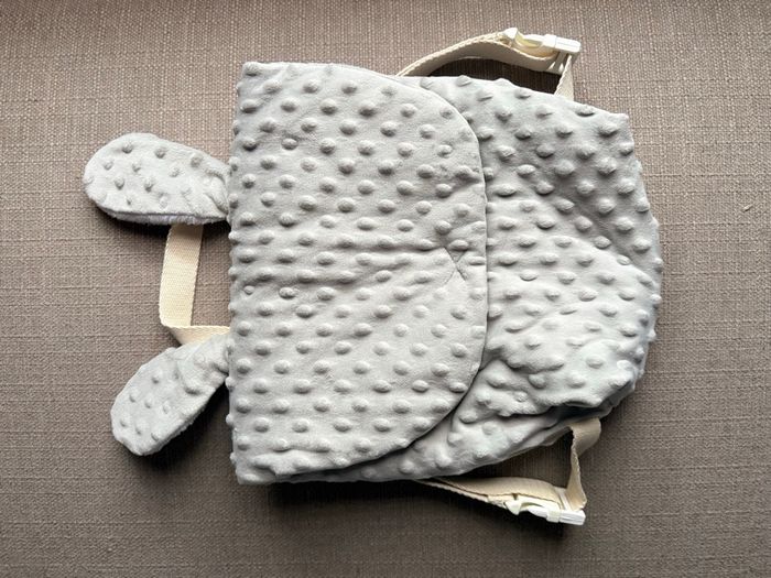 Sac enfant lapin gris et blanc
