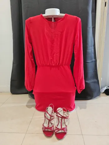 ROBE rouge mini made in Italie