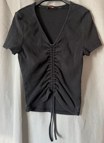 Haut court femme taille M noir excellent état marque Jennyfer