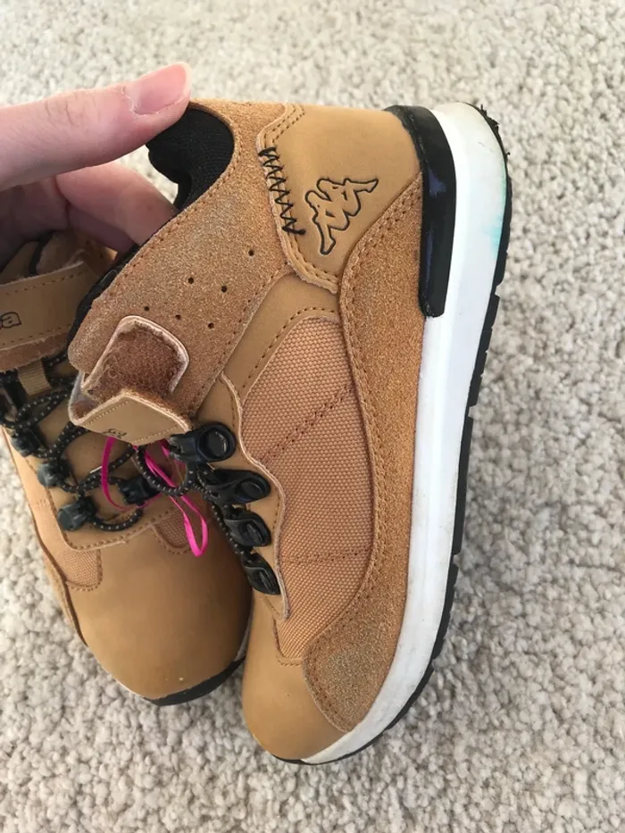 Chaussures type basket à scratch camel garçon - 30 - Kappa - photo numéro 8