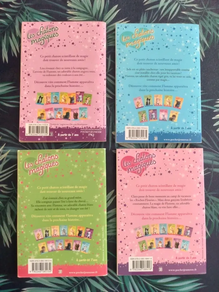 Lot de 4 livres enfant Les chatons magiques, Tomes 1,4,8 et 10 - photo numéro 3
