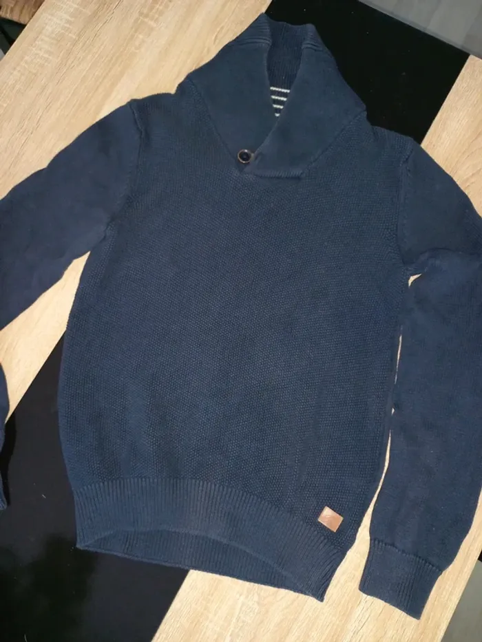 Pull bleu marine S - photo numéro 9