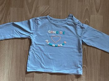 T-shirt à manche fille T 6mois