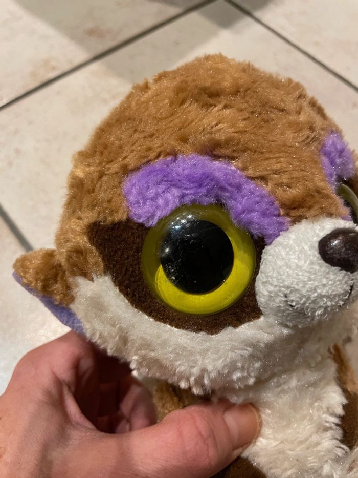 Peluche Yoohoo lémurien / suricate gros yeux - photo numéro 3