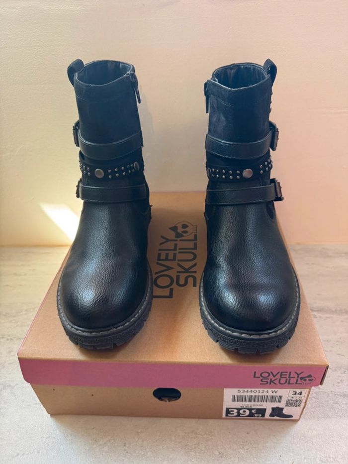 Bottes d’hiver 34 Lovely skull TBE - photo numéro 4