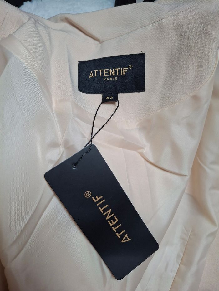 Veste blazer beige 42 neuve - photo numéro 4